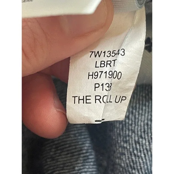 Lucky Brand The Roll Up Denim Shorts Dark Wash Womens Size 14 32 - Picture 10 of 13